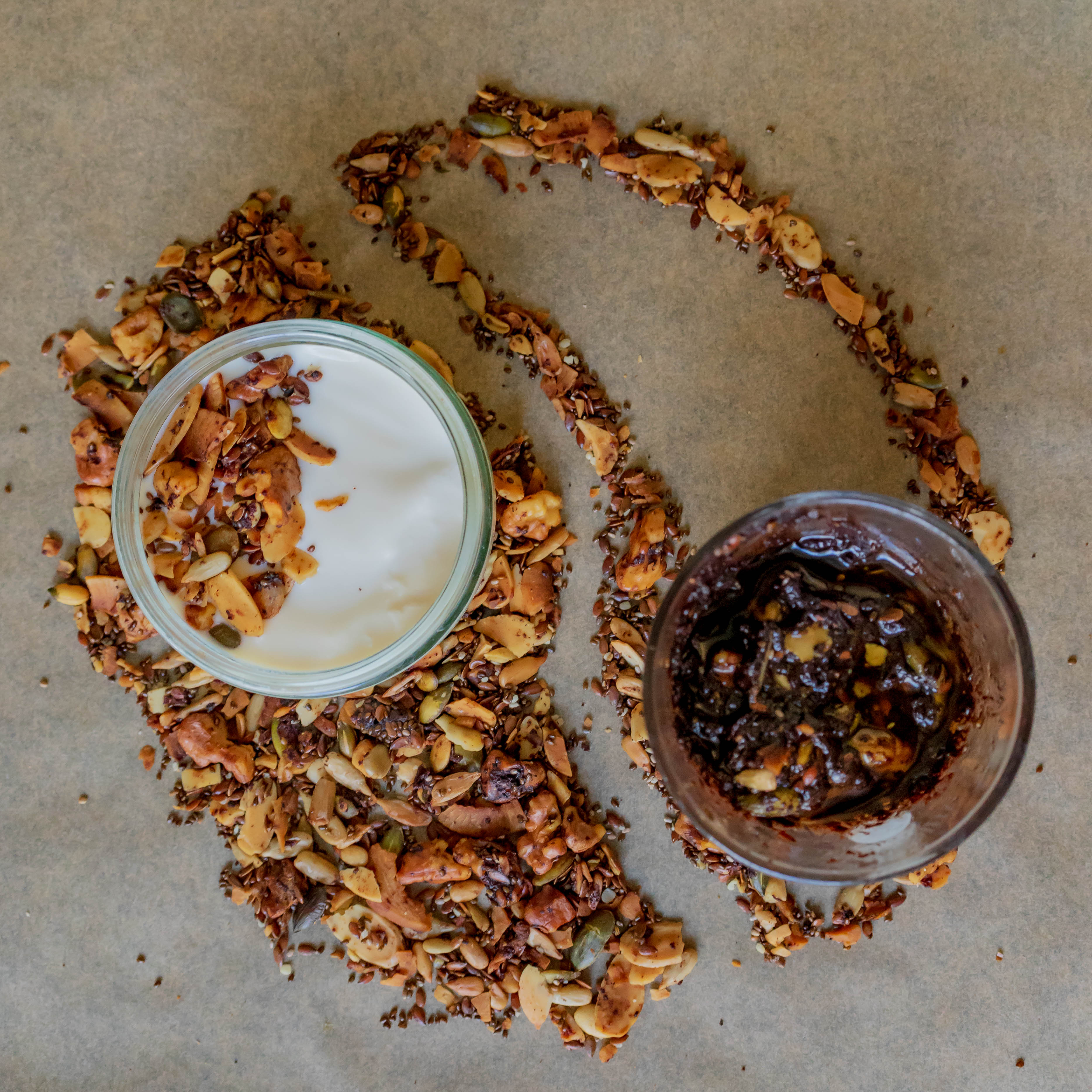 Crunchy granola made with the highest quality nuts, seeds and oils.